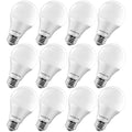 LUXRITE A19 LED Light Bulb 60W Equivalent, 2700K Warm White Dimmable, 800 Lumens, Standard LED Bulb 9W, E26 Base, Energy Star, Enclosed Fixture Rated, Perfect for Lamps and Home Lighting (12 Pack) - color: 2700k (Warm White), size: 12 Count (Pack of 1)