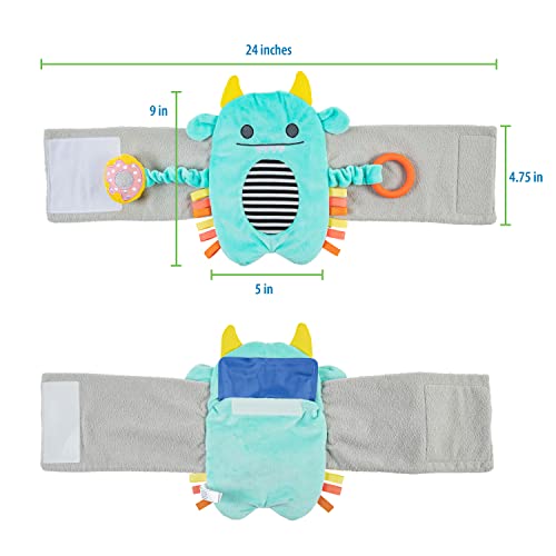 Dr. Brown's Gripebelt Heated Belly Band, Soothe Baby's Tummy with Gentle Warmth and Compression, Monster, 3m+, Blue - color: Blue Monster, size: 3m+ (Pack of 1)