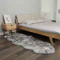 Fluffy Genuine Sheepskin Rug, Fuzzy Shaggy Fur Area Rug for Soft Fur Pray Pup Carpet, Chair Sofa Cover, Bedroom, Living Room, Double Pelt (Wolf Tipped, 2x6ft) | Natural Fluffy Fuzzy Sheepskin Fur Area Rug,Chair Sofa Seat Cover,Living Room,Bedroom,Pets Dog