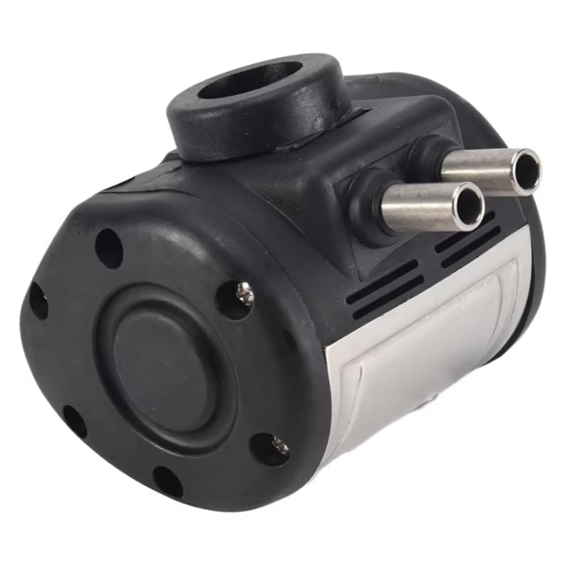 Pneumatic Pulsator for Cow Milker Machine, Upgraded 2 Stainless Steel Exits Milking Machine Pulsator Replacement, 50-180 ppm Pulsation Speed Adjustable,60/40 Ratio Milker Accessories
