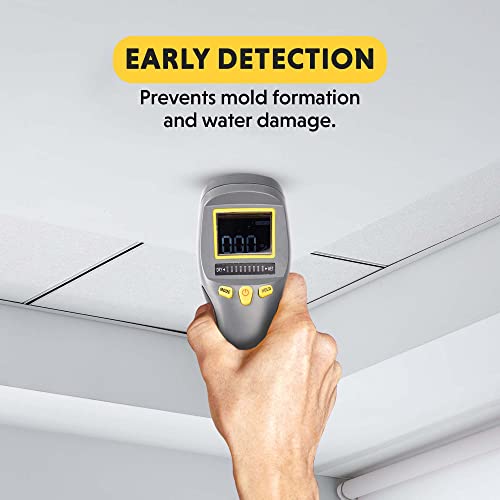 General Tools MM8 Pinless Moisture Meter for Wood, Walls & Mold Detection | Non-invasive wood moisture meter for walls, drywall & lumber. Mold detector for home moisture & humidity moisture testing. - size: MM8