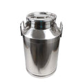 Milk Can Milk Bottle, 20/30/ 40/50/ 60L Stainless Steel Heavy Duty Milk Jug Wine Pail Bucket Square Liquid Container Storage with Embedded Silicone Sealed Lid for Home Restaurant Bar Silver (60L) - size: 60L