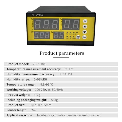 ZL-7918A Automatic Incubator Controller for Egg Incubator Machine and Temperature and Humidity Control Machine 110V