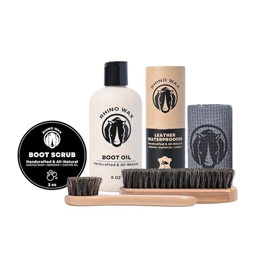 Cowboy Boot Care Kit: Boot Scrub, Oil, Brushes & Cloths Included | Clean, condition and protect cowboy boots with boot scrub, oil, brushes and cloths made for western leather boot care.
