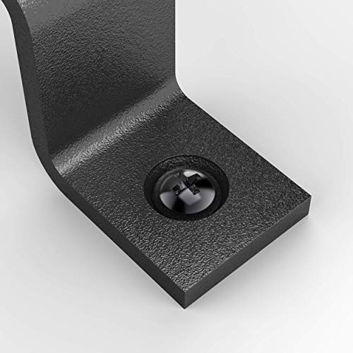 2-Pack 10 Inch Straight Bar Barn Door Handle - Black Cast Iron Pull for Sliding Doors, Gates, Sheds, Fences, Closets - Indoor Outdoor Farmhouse Hardware - size: 10" - 2 Pack, style: Straight Bar