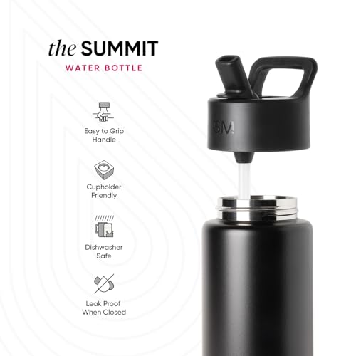 Simple Modern Kids Water Bottle & Toddler Cup | 14oz | Cute Critters | Insulated Stainless Steel Toddler Water Bottle, Kids Tumbler with Straw | Spill Proof for School, Girls, Boys | Cute Critters - color: -Cute Critters, size: 14 Ounces