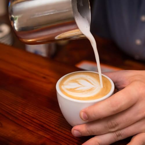 Saiveina Milk Frothing Pitcher, 12oz Milk Frother Cup Stainless Steel | Espresso Milk Pitcher, Milk Steamer Cup, Milk Jug, Milk Frother Pitcher, Milk Frothing Cup with Handle for Cappuccino Coffee - size: 12 Ounces (Jug)