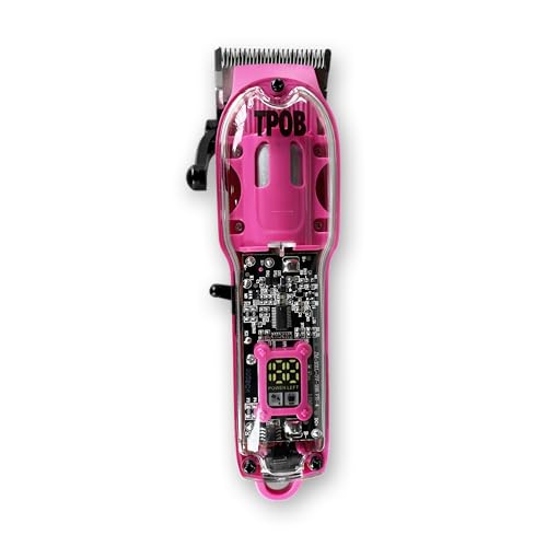 TPOB Slime 2 Barber Hair Clippers Trimmer Shaver Set for Men with Matte case and X Fade Blade (Pin) - color: Pin