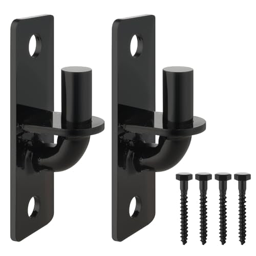Gate Hinges Wall Mount with 5/8" Pin, 2 Pack Farm & Chain Link Gate Hinges | Rust-Resistant Gate Hinges, Heavy Duty Outdoor Metal Gate Hardware for Fences, Barns, Sheds, and Gates - size: 2 Pack