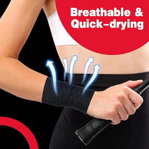AZEN 120 Pack Self Adhesive Bandage Wrap Black, 2" X 5 Yards Black Athletic Tape, Vet Wrap, Ankle Tape, Cohesive Bandage Wrap - color: Black, size: 2IN - 120Pack
