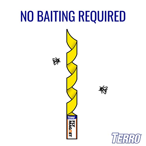 TERRO T518 Fly Magnet Indoor Housefly, 8 Count Pack, Sticky Fly Trap Indoor Hanging - size: 1 Pack