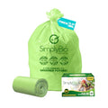 Simply Bio 13 Gallon Compostable Trash Bags Liners with Flat-Top, Thick 0.87 Mil, 49.21 Liter, 50 Bags, Tall Kitchen Food Scrap Waste Bag, ASTM D6400, US BPI and OK Compost Home Certified - size: 1 Count (Pack of 50), style: Flat-Top (13 Gal)