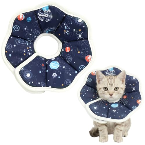 Cat Cone Collar Adjustable, Protective Recovery Collar Soft, Cat Cone Neck Prevent Licking Wound After Surgery, for Cats (XS) - size: XS