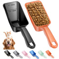 2-Pack Dog Food Scoop 1 Cup, Plastic Pet Food Measuring Scoop With Measuring Lines (1/2 & 1 Cup Markings) for Dogs, Cats, Fish, Bird（Black and Orange) - color: Black and Orange