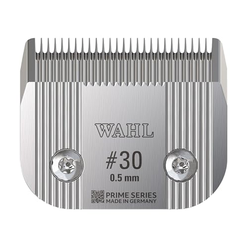Wahl Pro Animal Prime Series Blades - Professional Fine Tooth Pet Clipper for Horse, Cat & Dog Grooming - Made from High-Carbon Steel - #30, 0.5mm | Solid High-Carbon Steel, Quick-Change System for Dog, Cat, and Horse Grooming - size: #30