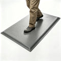 Anti Fatigue Mat 2x6 Ft 15/16" Thick Soft Sponge Ergonomic Mat | Dense Comfort Floor Mat Hardwearing Diamond Reliant Standing Mat Paint Booth Powder Coating Plating Line Textile Mill Gray - size: 71.7"L x 24.4"W x 0.9"Th