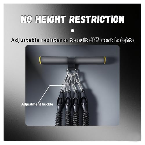 Multifunction Tension Rope Set,Upgraded Smart Stirrup Puller | Adjust Sit Up Bar-Pedal Puller Tensioner Workout Bands Resistance With Abdomen/Waist/Leg/Hips/Chest/Back