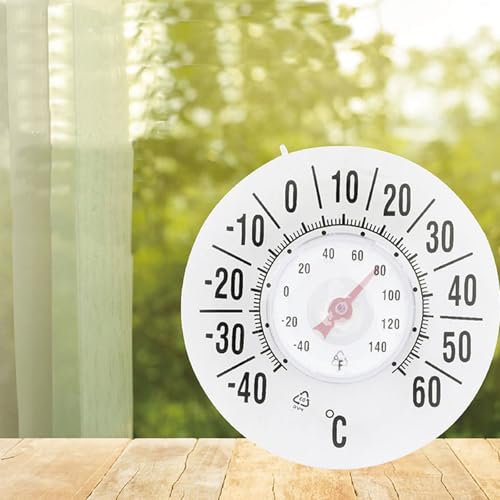BinaryABC Outdoor Window Thermometer for Outside Temperature,No Battery Required for Home,Office, Patio Garden Decor
