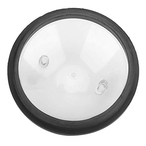 Milk Bucket Lid, Food Grade Transparent Milk Bucket Lid and Gasket with 2 Openings Fits 25 to 30 L Milking Machine Buckets, Dishwasher Safe
