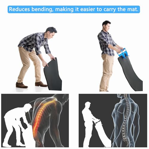 2Pcs/1Pair Horse Stall Mat Mover Tool, Mat Trailer Gripper for Thick Rubber Mat, Stall Carpert, Workbench Mat, Stock Tank Mat, Horse Supplies, Makes Moving Rubber Mats Easier