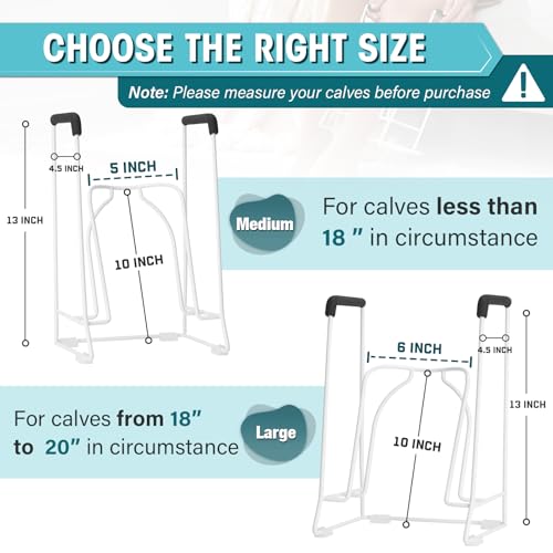 Zipcase Stocking Donner, for Medium Calves Less Than 18" in Circumference | Sock Aid Tool to Put on Compression Socks, Compatible for JOBST,SB SOX,CHARMKING,FITRELL,Bluemaple,COOLOVER, White - size: Medium
