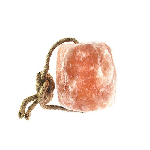 UMAID Himalayan Salt Lick 6 lbs On Rope for Horse, Deer, Goat, and Livestock Animals - Himalayan Salt Block 1 Pack - size: 6 Pound (Pack of 1)