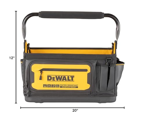 DEWALT Tool Tote, Open Top Tool Bag, 20" x 10" (DWST560106) - style: Tool Tote