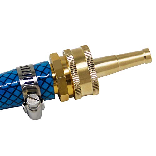 Twinkle Star Brass Jet Sweeper Jet Nozzle, 2 Pack | High Pressure Garden Hose Nozzle, Water Hose Sprayer Nozzle Jet Sweeper for Garden Watering, Cars, Floor, Sidewalks - color: Nozzle Jet 2P