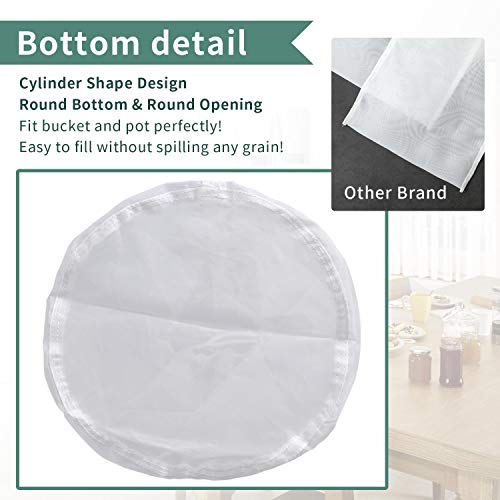 12"x18" Drawstring Straining Brew in a Bag 75 Micron Nylon Jelly Strainer Wine Beer Brew Filter Bag - size: 12"x18" Brew Bag - 75Micron