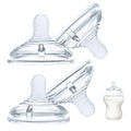4-Count Silicone Nipples for Tommee Tippee Natural, Slow Flow, 1m+ | for Natural Start Anti-Colic Bottles & Advanced Anti-Colic Bottles & Close to Natural Bottless and NUK Simply Natura Bottle - size: Slow Flow