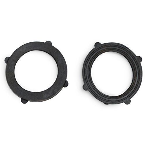 Brass Adjustable Nozzle, Twist Garden Hose Sprayer, Heavy-Duty Power Spray Attachment, High Pressure Water Jet with ¾” Standard Threading, Includes 2 Extra Rubber Washers - 2-PACK - size: Nozzle - 2 Pack