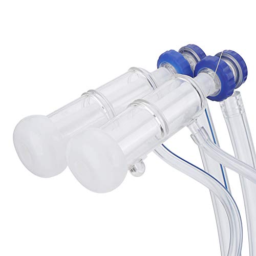 GLOGLOW Goat Milking Cluster, Sheep Milking Kit with Milker Claw Assembly for Mobile Milking Machine Teat Cup Milk Collector for Farm Animals | for Mobile Milking Machine, Teat Cup Milk Collector, for Farm Animals