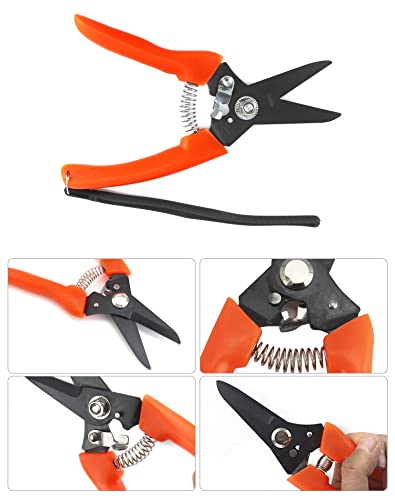 QWORK Hoof Trimmers Goat Hoof Trimming, 2 Pack 7" Multipurpose Nail Scissors Daily Trim for Pig Trotters, Sheep, Alpaca, Lamb and Pruning Potted Plants