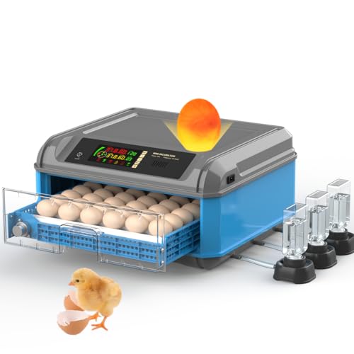 Upgraded Egg Incubator for Hatching Eggs - Chicken Egg Incubator with Automatic Egg Turning, Humidity Control, Water Adding System, Egg Candler, Ideal for Chicken, Duck, Quail Eggs (36 Eggs) - size: 36 Eggs