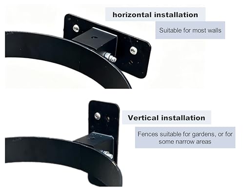 5-Gallon Bucket Holder, Feed Bucket Holder, With Strong lLoad-Bearing Capacity, Wall-Mounted Installation, Can be Installed in Garages, Stables, Fences(Black 1 PCS)