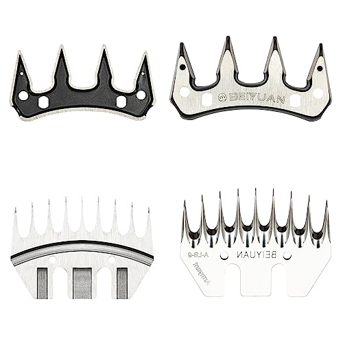 1200W Sheep Shears Clippers, 2800RPM Adjustable Electric Sheep Shear, Heavy Duty Livestock Haircut, Professional Thick Coat Shearing Clippers for Alpacas, Sheep, Goat, 2 Blades, Red