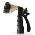 RESTMO Garden Hose Nozzle Heavy Duty, Hose Spray Nozzle for Garden Hose | Zinc Alloy, 6 Adjustable Watering Patterns, Leakproof, Anti-slip, ldeal for Watering Plants, Washing Cars & Pets, Black - color: Black