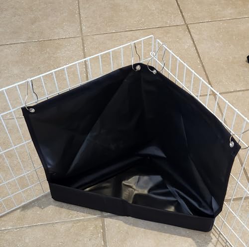 Hayzee Original Guinea Pig Hay Holder Feeder Litter Box Less Mess Encourages Natural Burrowing Instincts and Provides Ample Supply of Hay to Guinea Pigs and Rabbits (Black, Corner Triangle) - size: Corner Triangle