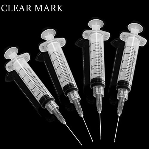 100 Pack 5ml/cc Plastic Luer Lock Syringa with 22Ga and Cap, Individually Sealed Wrapped, for Scientific Labs, Measuring Liquid, Refilling Cartridges or Glue Applicator - style: 100 Pack-5ml 22gauge