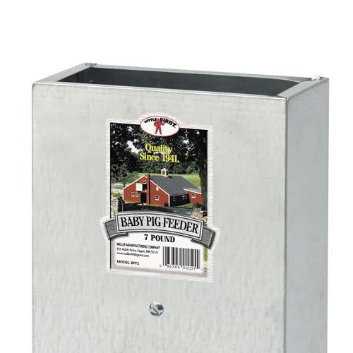Little Giant BPF2 Mountable 2 Hole Baby Piglet Trough Feeder, 7 Pound (2 Pack)