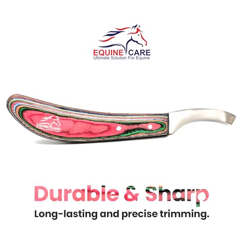 Farrier Hoof Knife (Left-Handed) | Razor Sharp J2 Stainless Steel Blade, Ergonomic Handle | Professional Grade Precision Tool for Horse, Cow, Goat & Livestock Hoof Trimming & Shoeing. | Farrier hoof knife for horses, goats, sheep and cattle; J2 stainless
