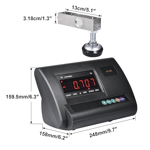 Livestock Scale 10000lbs Capacity | Precision Farm Animal Scales for Weighing | Digital Weighing Machine with 4 Two-Ton Sensors & Junction Box | Veterinary Scale for Goat, Pig, Cattle Sheep Horse