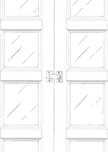 Solid Brass Shutter Bar/Door Latch, 7/8" x 2-3/32", Matte Black, 1 Pack, Made in Taiwan - color: Matte Black, size: 1 Pack