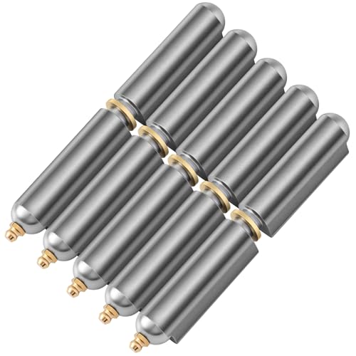 Zonon 5 Pcs 6 Inch BBQ Smoker Bullet Weld on Bullet Hinge Carbon Steel Weldable Barrel Hinges Heavy Duty for Swing Door Trailer Ramp - color: Zerk, size: 6 Inch