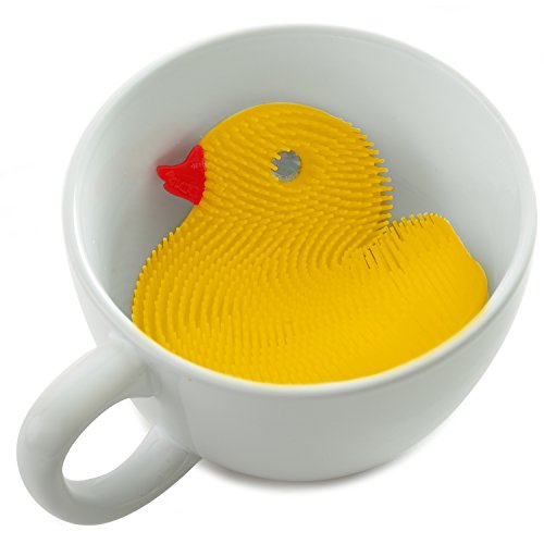 Norpro Duck Silicone Dish Brush - color: Yellow (Duck)