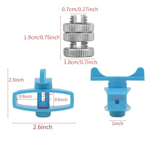 Electric Fence Wire Connectors and in Line Tensioner 14 Pack Aluminum Alloy Split Bolt Clamps with Plastic Tighteners for High Tensile Agricultural Fencing Farm Livestock and Poultry