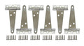 Stainless Steel Light Tee Hinge, with Stainless Steel Screw, 3" x 2-5/16" x 1.4 mm, Vibrated Stainless Steel, 6 Pack, Made in Taiwan - color: Vibrated Stainless Steel, size: 6pack(3")