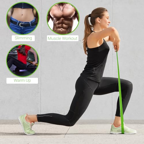 TechStone Resistance Bands Set – 5 Levels Loop Exercise Bands for Men & Women, Elastic Workout Bands for Home Gym, Training, Yoga & Fitness, Carry Bag Included - color: Multicoloured