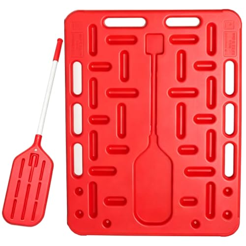 Pig Sorting Board with Paddle, Livestock Sorting Panel | for Cattle Hog Sheep Goat, HDPE Portable Crowding Gate, Farm Show Use, 38"x30"x1.3"