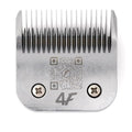 Fresh 4F Dog Grooming Blade, 3/8" (9.6 mm) Cut, Fits Andis, Oster, Wahl A5 Detachable Clippers, High-Carbon Steel with Chrome Coating, Smooth-Cut Blade for a Finished Coat Appearance - size: 4F